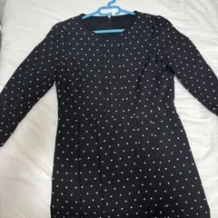 オフオン OFUOn 長袖ひざ丈ワンピース