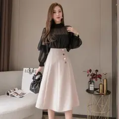 Aライン　膝丈スカート