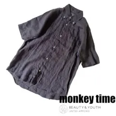 UNITED ARROWS Monkeytime 半袖 リネンシャツ 麻 Sのサムネイル