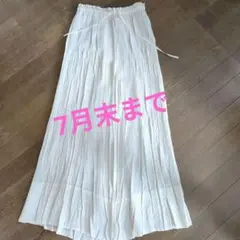 【値下げしました】エスピエ　プリーツ加工 ロングスカートのサムネイル