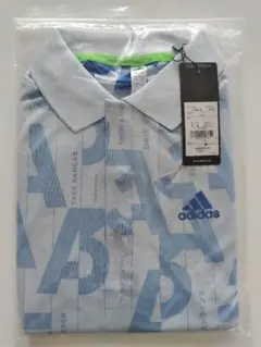 ■新品 adidas 半袖ポロシャツ GLD21 Mサイズ スカイティントのサムネイル