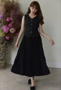 ワンピース herlipto Siena Pleated Docking Dress 2026年最新】SIENA pleated docking dressの人気アイテム - メルカリ