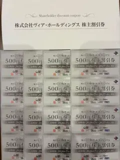 ヴィア・ホールディングス 株主優待券 8000円分のサムネイル