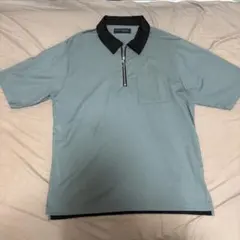 CONFIRM ハーフジップ 半袖シャツ グリーン M