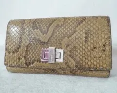 希少　フェンディ セレリア　パイソン　長財布　ロングウォレット　レディース