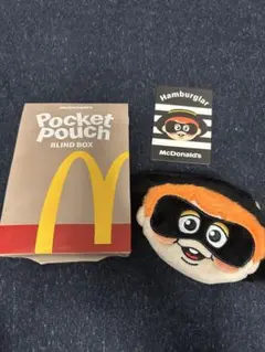 マクドナルド　ポーチ　ハンバーグラー　海外限定　日本未発売　レトロ