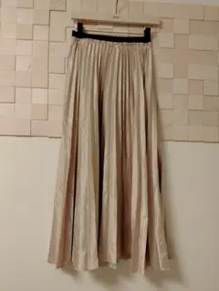 ZARA　ウエストゴムロングプリーツスカート