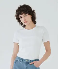 新品 2枚セット プチバトー クルーネック半袖Ｔシャツ ホワイトS