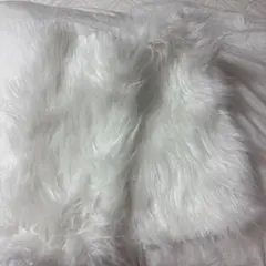 WEGO 白もふもふレッグウォーマー