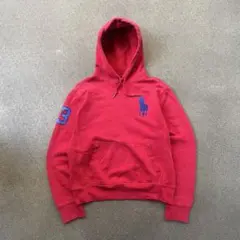 Polo by Ralph Lauren パーカー　赤　ビッグポニー　裏起毛