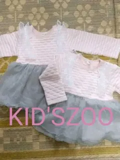 2枚セット キッズズーkid'sZoo異素材ドッキングワンピース