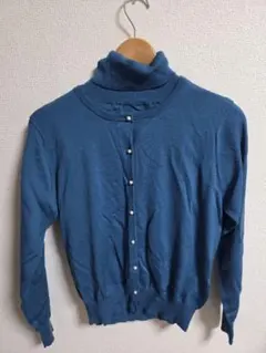 KUMIKYOKU ニットアンサンブル 大きいサイズ6 青緑