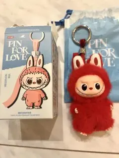 【新品】POPMART❤︎LABUBU pin for love イニシャル X