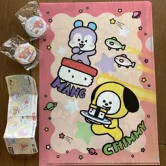 BT21 くら寿司コラボ　缶バッジ　クリアファイル A4 セット