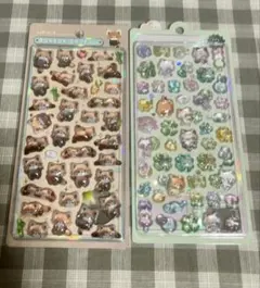 ボンボンドロップ　レッサーパンダ　ネコ　2シートセット