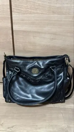 axes femme Red label刺繍A4トートバッグ　黒のサムネイル