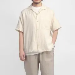 MANUAL ALPHABET マニュアルアルファベット オープンカラーシャツ