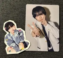 【大西流星】なにわ男子 HARD WORK 特典 トレカ　ステッカー