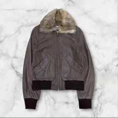 00s lamb leather volume fur raiders jkt