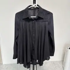 CECIL McBEE セシルマクビー ブラック長袖シャツ 春秋 ブラウス
