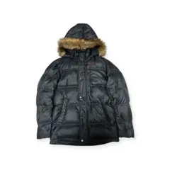 00s adidasダウンジャケット　平成　グランジ　パープル y2k