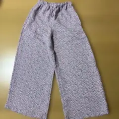 GU 花柄ワイドパンツ140