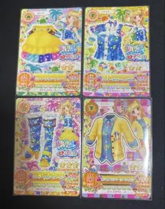 夏樹みくる アイカツカード 4枚セット ラッキーホリデー カジュアルサマー