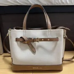 【中古、美品】マイケルコース　サッチェル　ミディアム
