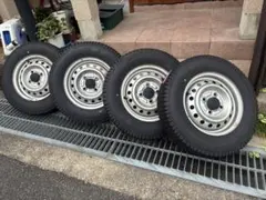 ㉗軽トラック・箱バン用145/80R12新品BSタイヤと中古テッチンホイール