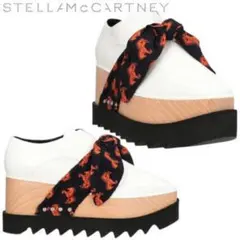 ステラマッカートニー エリス リボン スクエアトゥスニーカー 新品 24.5