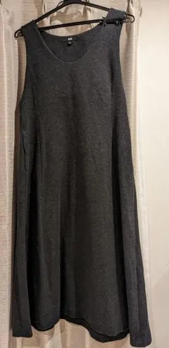 UNIQLO ブラッシュドジャージージャンパースカート