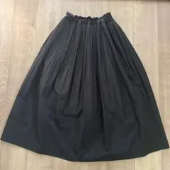 【machatt】ロングスカート　フレア　プリーツ　ブラック　黒のサムネイル