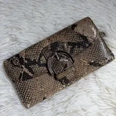 COACH Python Snake Leather Long Walletのサムネイル