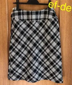 【美品】ef-de ☆ 柄スカート