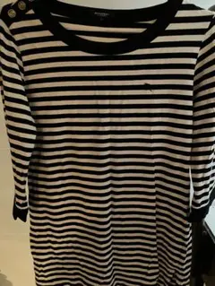 バーバリーロンドン七分袖ワンピース袖がロールアップで可愛らしいデザイン