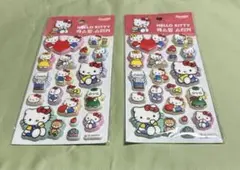 sanrio KOREA公式シール付き　ハローキティぷっくりシール２枚セット