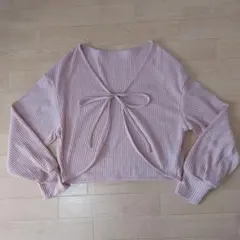 Dazy リボン付き カーディガン ボレロ