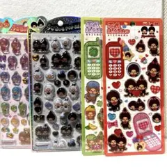 【正規品】　モンチッチ★うるちゅるポップシール　平成はっぴーフォン