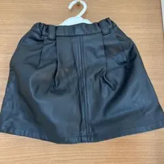 GU ブラック プリーツスカート 130cm