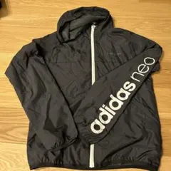 adidas neo ウィンドブレーカー S チャコール