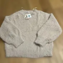 タグ付き　フェザーニット　Ｖネックカットソー