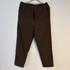 UNIQLOU ブラウン スラックス 前ポケット付き