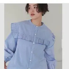 titivate ボリュームスリーブフリルブラウス Mサイズ