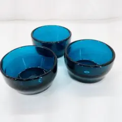 吹きガラス ボウル 小鉢 3客セット ガラスの器