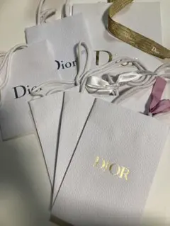 Dior ショップ袋 6枚セット 一部リボン付き