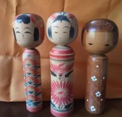 木製こけし3点セット