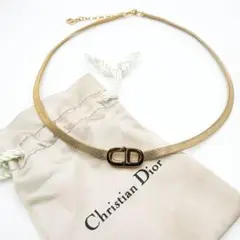 3003-6 保存袋付きGermany製✨　Dior　ネックレス　CD ロゴ
