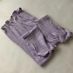 ファミリアシルク レッグウォーマー アームカバー パープル シルク100%