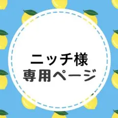 ニッチ様専用ページ