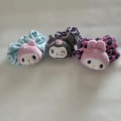 マイメロディ２種＆クロミ１種　シュシュ 3個セット